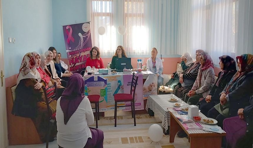 Duruçay Köyü’nde sağlık için kadın buluşması düzenlendi
