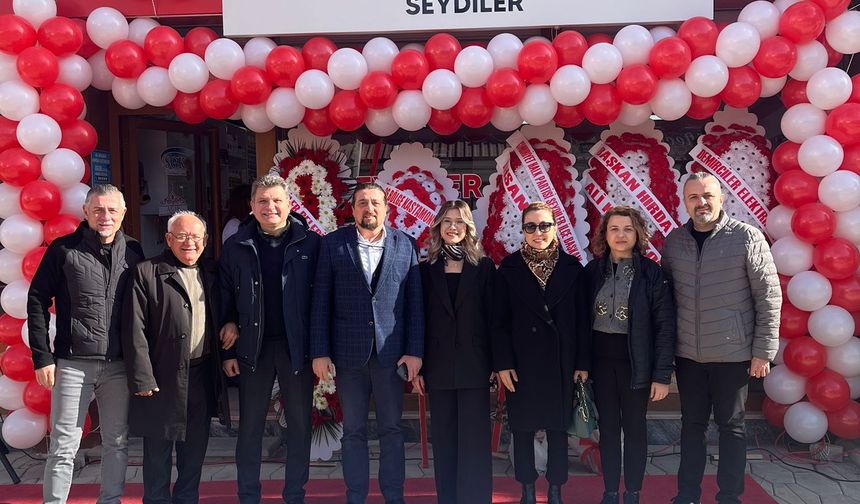 Eczacı Odası yönetiminin katılımıyla Seydiler Eczanesi açıldı