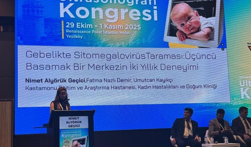 Kastamonu hekimlerinden ulusal kongrede bilimsel sunum