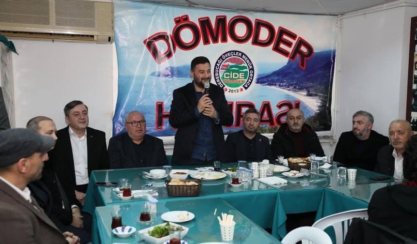 Başkanlar Cide kahvaltısında bir araya geldi