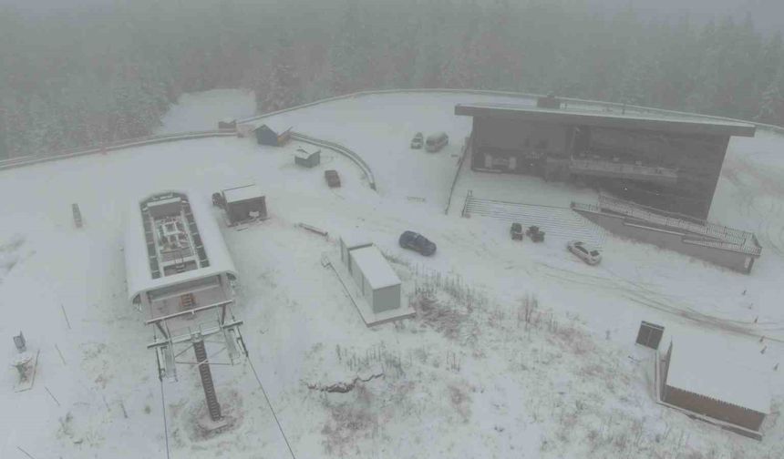 Ilgaz Dağı'nda kar kalınlığı 20 santimetreye ulaştı