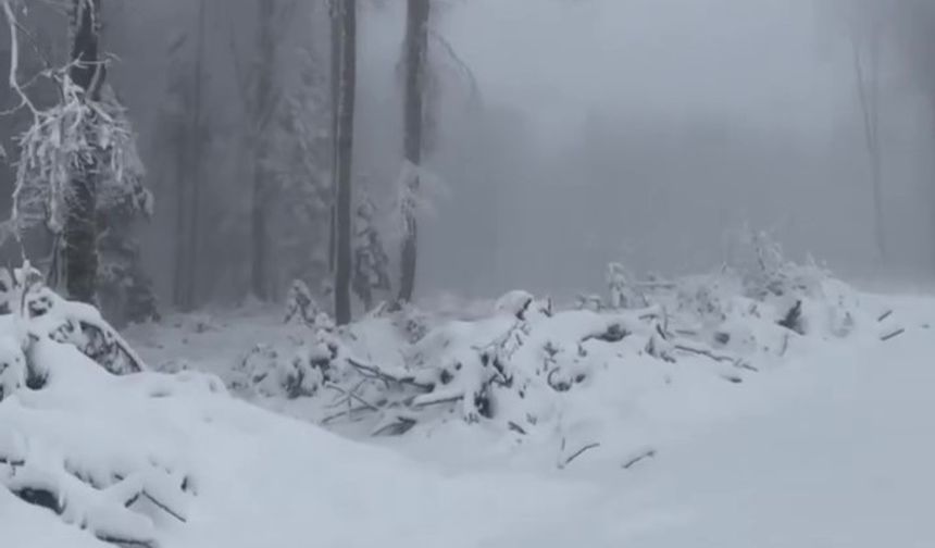 İnebolu’da kar kalınlığı 20 santimetreyi gördü
