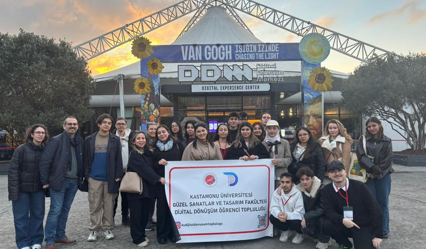 Kastamonu'dan öğrenciler İstanbul’da dijital sanat deneyimi yaşadı