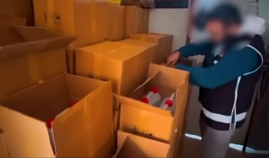 Kastamonu dahil tüm Türkiye'de dev sahte içki operasyonu!