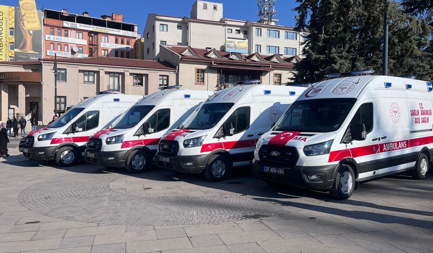 Kastamonu’nun hayat kurtaran filosuna 4 yeni araç