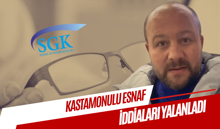 Kastamonulu esnaf ücretsiz gözlük iddiasını yalanladı