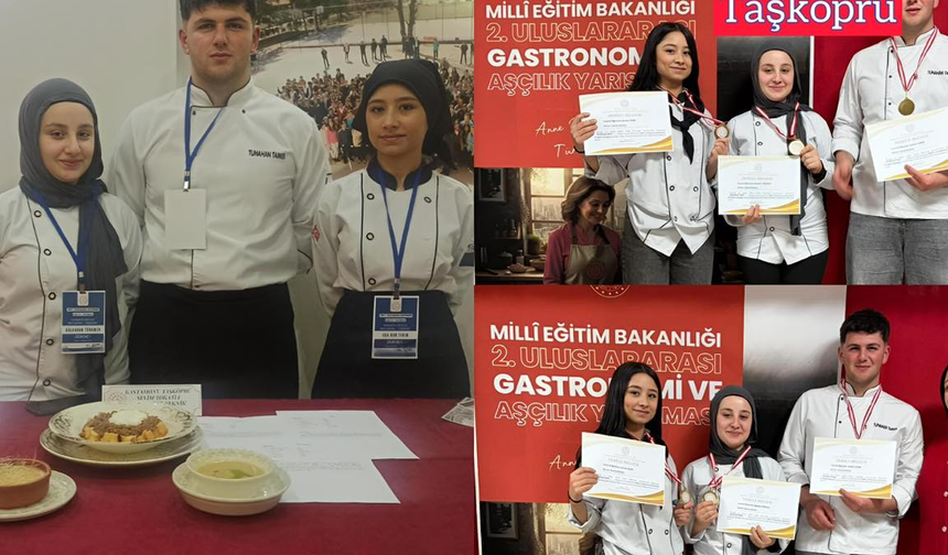 Kastamonu’nun genç şefleri gümüş madalya ile döndü