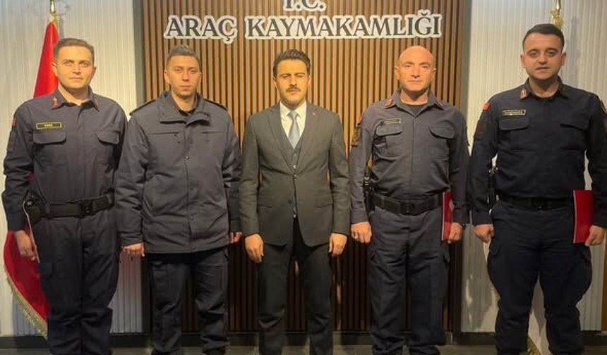 Kaymakam Tekin'den Jandarma personeline takdir
