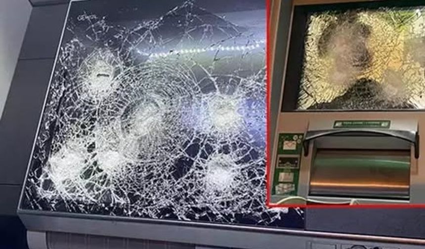ATM’ye balyozla vurdu, gözaltına alındı