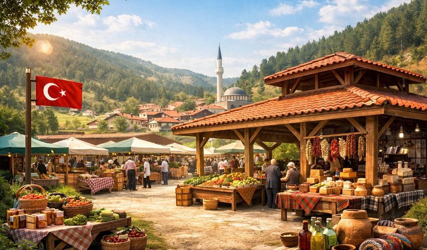 Pazaryeri ve yöresel ürünler satış yeri yapılacak