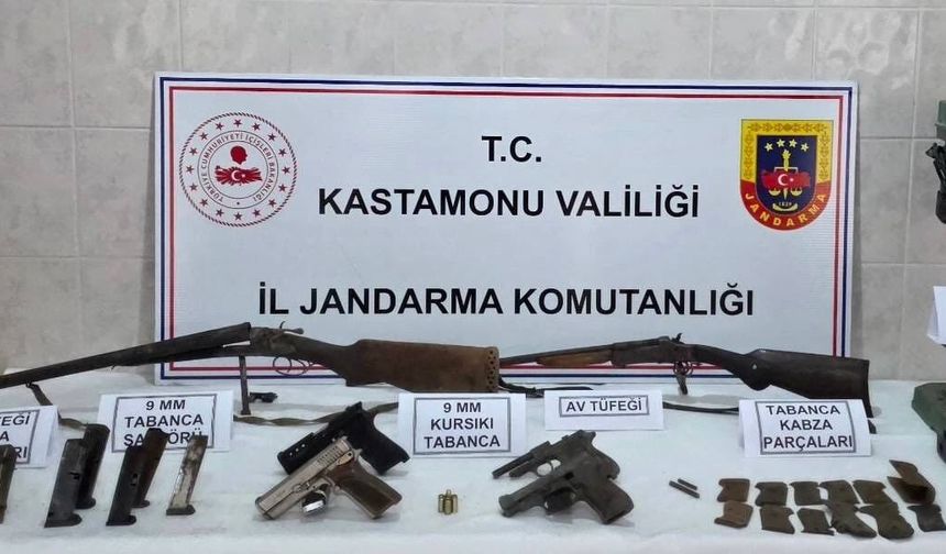 Kastamonu’da kaçak silah atölyesi çökertildi!