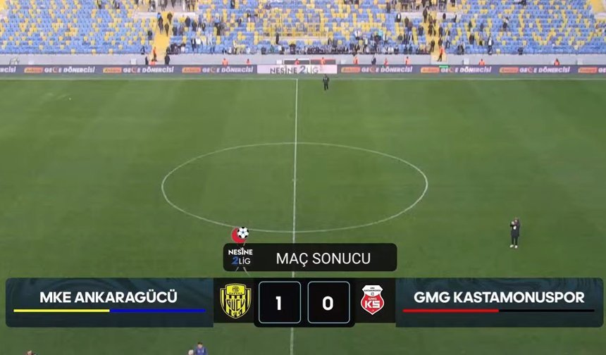 Kastamonuspor, puanları Ankara’da bıraktı