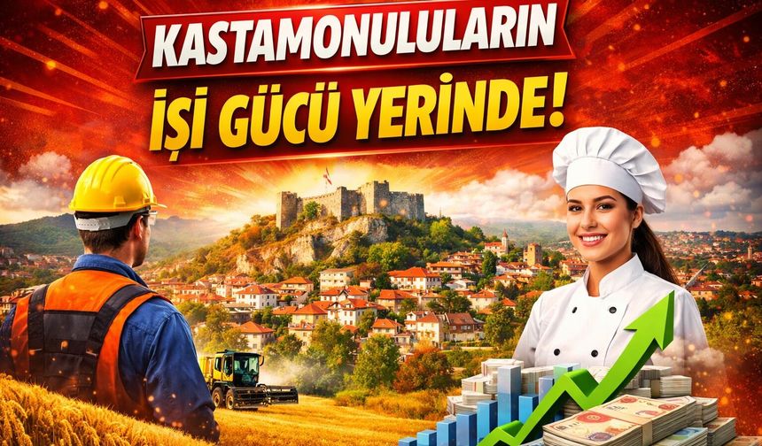 TÜİK açıkladı: Kastamonuluların işi gücü yerinde!