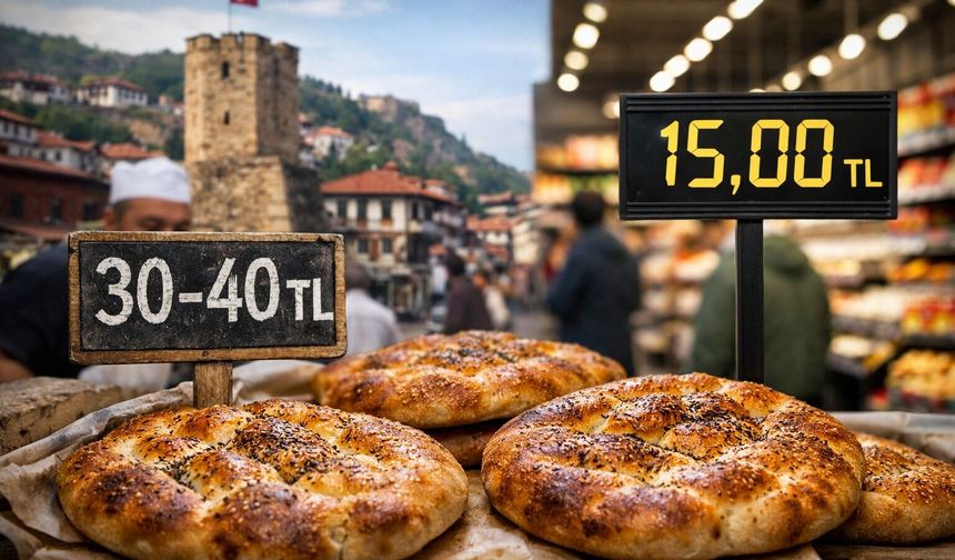 Zincir marketteki 15 TL'lik pide Kastamonu'yu karıştırdı