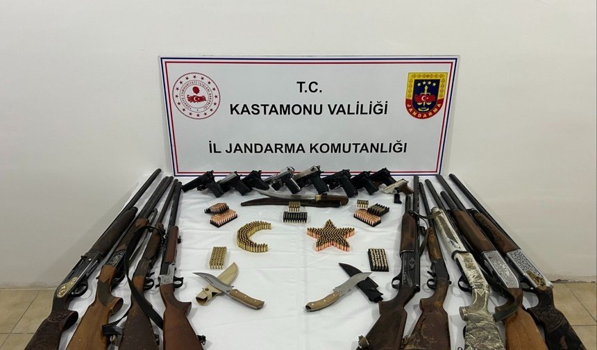Kastamonu’da cephanelik 'patlatıldı': 17 şüpheliye baskın!