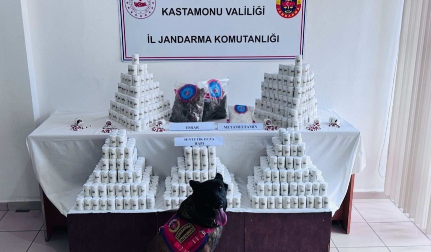 Kastamonu'da binlerce hapla yakalanan sanık hakim karşında