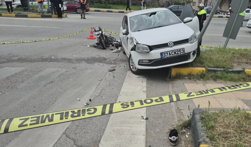 Kastamonu plakalı otomobil kazaya karıştı: 3 ağır yaralı