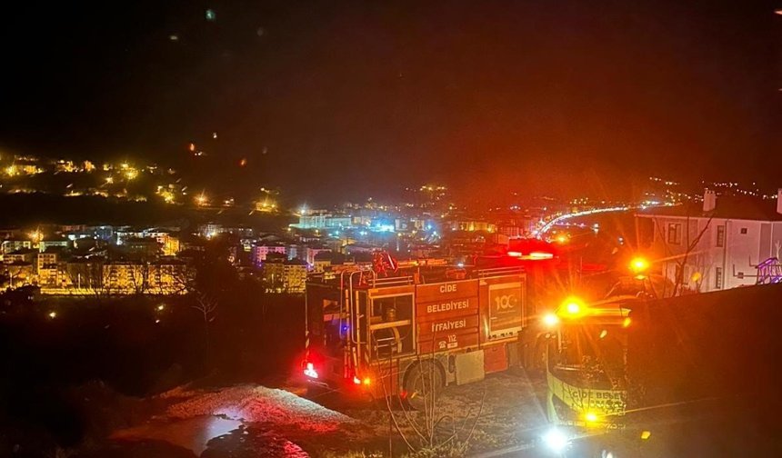 Kömür kazanı ve tüp patladı, villa kül oluyordu