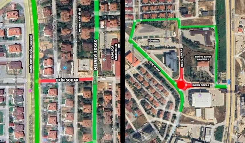 Kuzeykent’te 3 sokak trafiğe kapatılacak