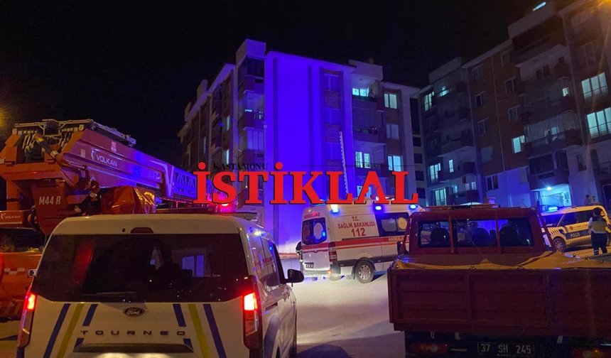 Bina çatısında intihar girişimi!