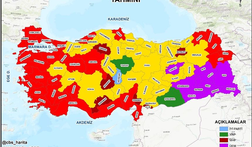 2029 yerel seçim tahmininde Kastamonu sonucu dikkat çekti