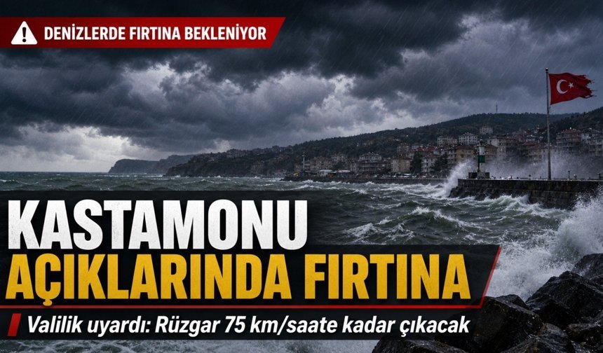 Kastamonu açıklarında fırtına bekleniyor