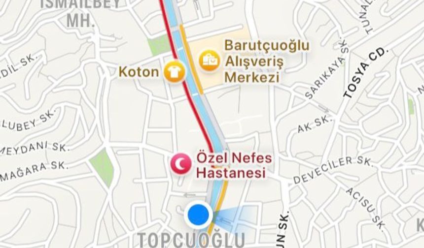 Kastamonu'da bayram trafiği dijital haritalara yansıdı