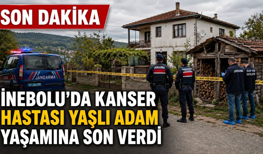 Kastamonu'da kanser hastası yaşlı adam hayatına son verdi