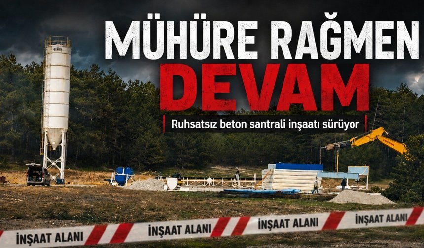 Kastamonu'da ruhsatsız inşaata mühür de engel olmadı