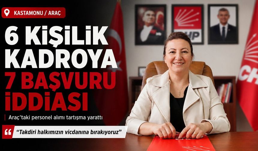 Kastamonu’da 6 kişilik işe alım için 7 başvuru iddiası