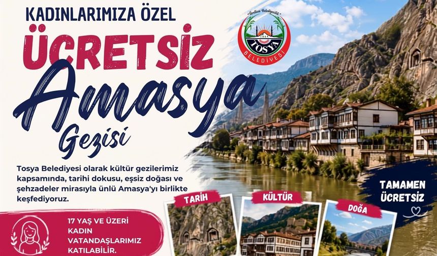 Tosya Belediyesi'nden kadınlara ücretsiz gezi