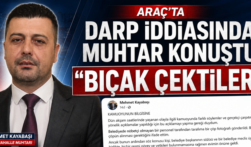 Darp iddiasında muhtar konuştu: "Bıçak çektiler, hakkımı arayacağım”