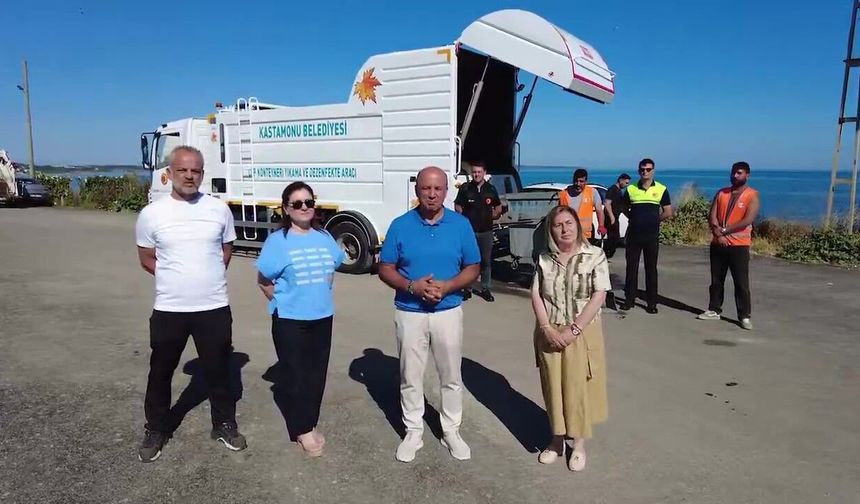 Kastamonu Belediyesi'nden Sinop'a temizlik desteği!
