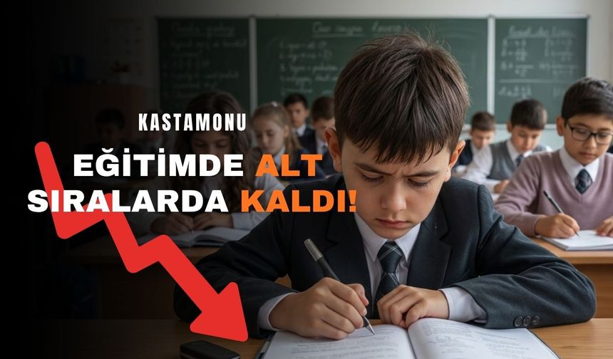 Kastamonu eğitimde alt sıralarda kaldı!