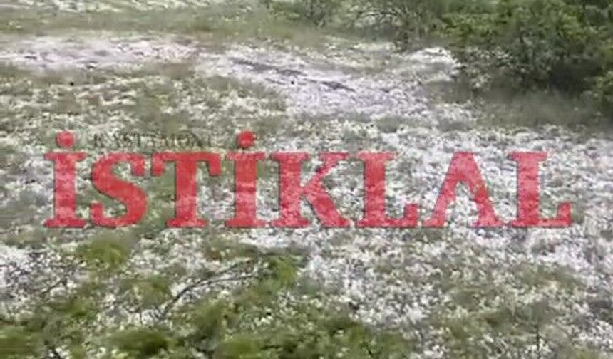 Meteoroloji uyarmıştı: Kastamonu'nun ilçesini dolu vurdu!