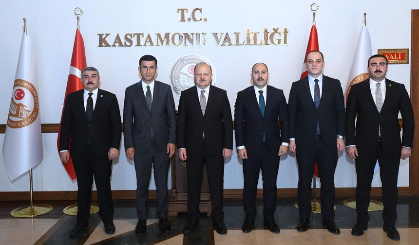 Kastamonu’da ataması çıkan kaymakamlar Vali Dallı ile vedalaştı