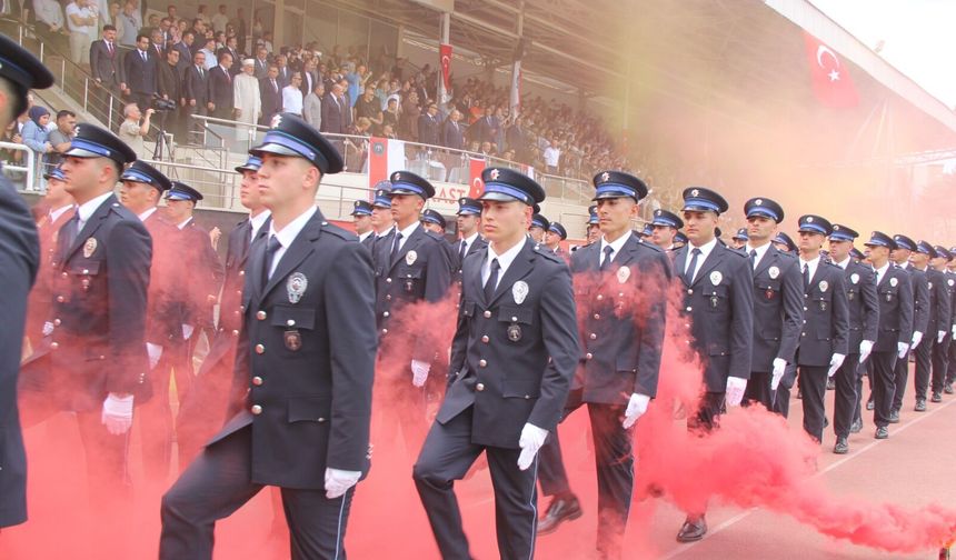 Kastamonu PMYO’da gurur günü: 479 genç polis göreve uğurlandı