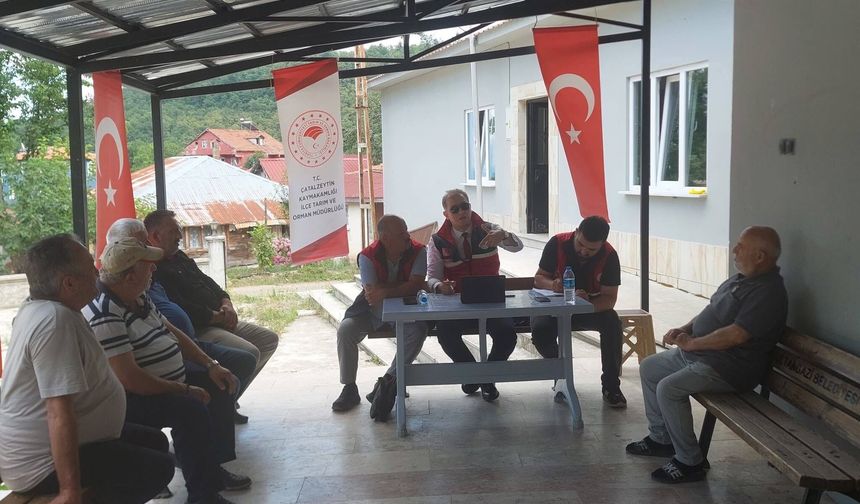 Arıca Köyü'nde üreticilere yerinde eğitim