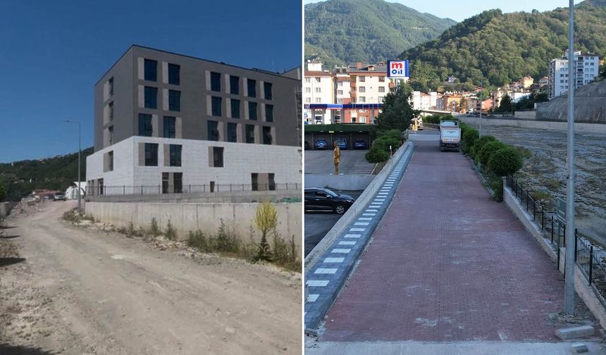 Bozkurt’ta yeni hastane yolunda çalışmalar tamamlandı
