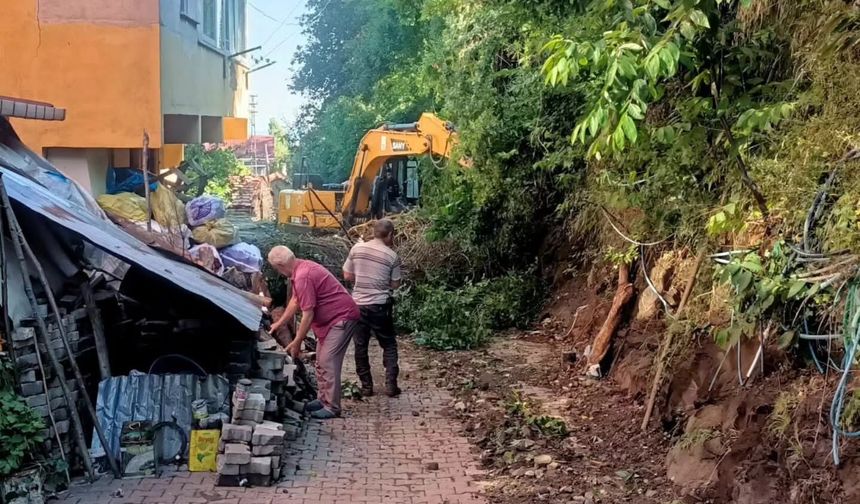 Doğanyurt’ta selin izleri silinmeye başlandı