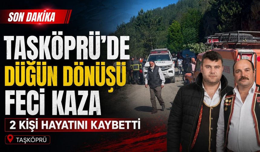 Kastamonu'da düğün dönüşü feci kaza: 2 ölü