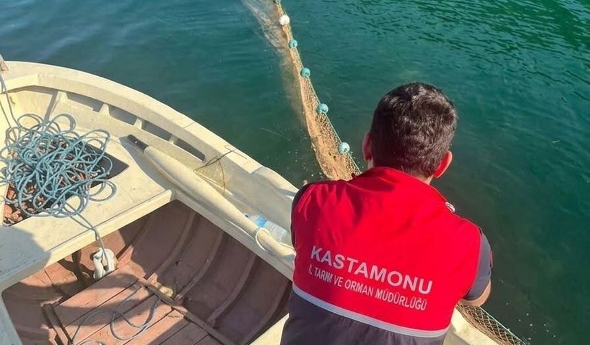 Kastamonu’da kaçak av ağına el konuldu