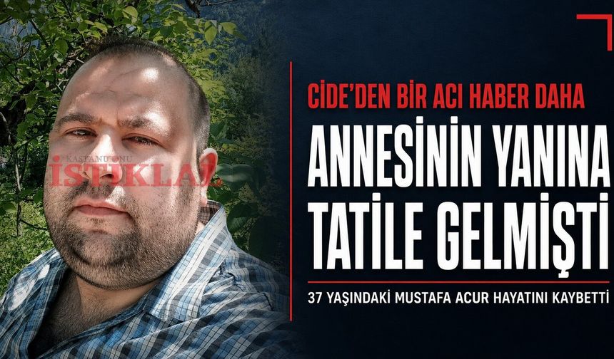 Cide’den bir acı haber daha: Annesinin yanına gelmişti!