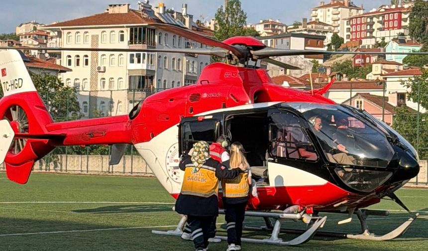 1 yaşındaki bebeği Kastamonu'dan Ankara'ya taşıdı