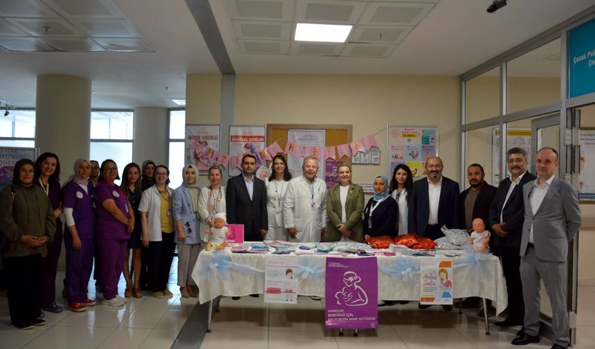 Kastamonu EAH'ta emzirme haftası standı açıldı