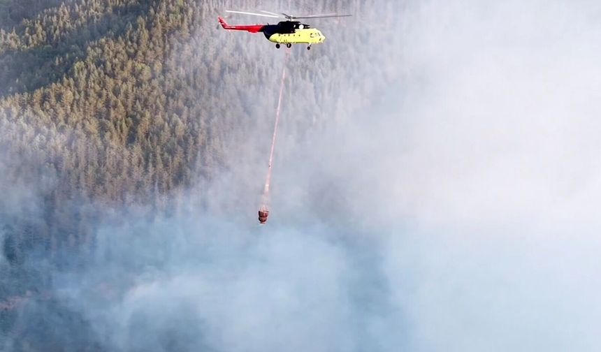 Kastamonu'da korkutan yangın söndürüldü