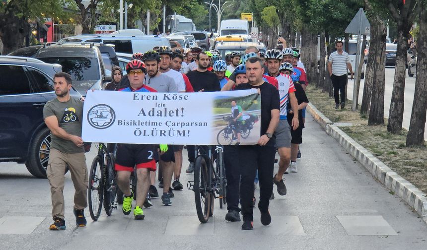 Kastamonu’da hayatını kaybeden Eren Köse için pedal çevirdiler