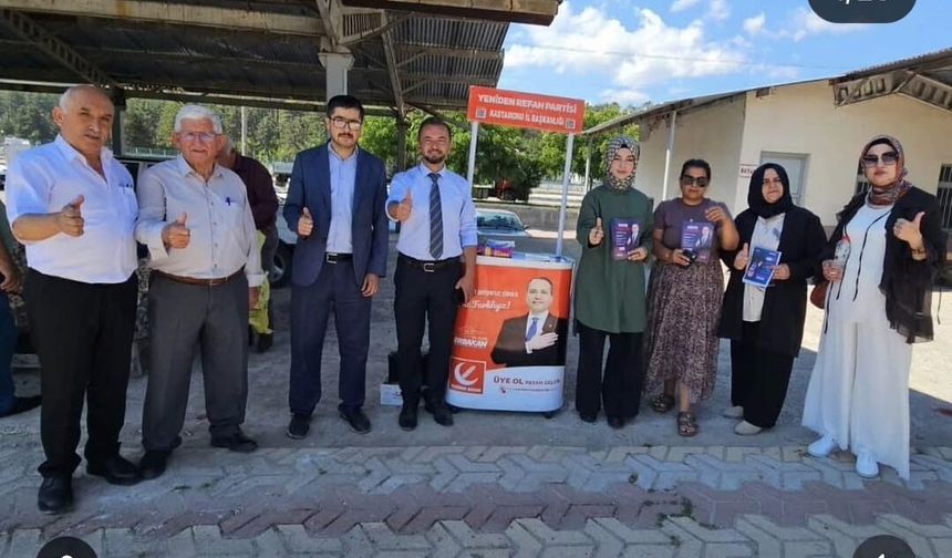 YRP Kastamonu İl Başkanı Akif Güzel İhsangazi'de vatandaşla buluştu