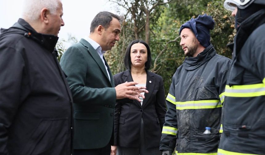 Başkan Baltacı'dan İnebolu'daki yangın bölgesine ziyaret