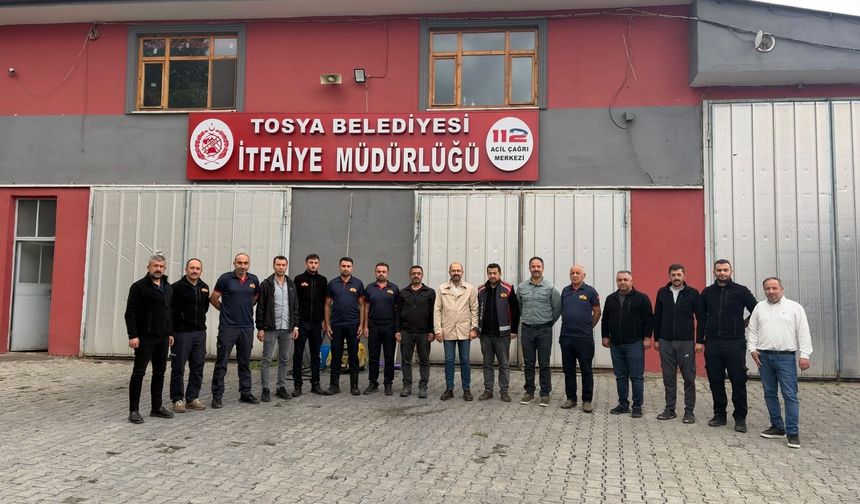 İtfaiyecilerin haftasında Tosya’da anlamlı buluşma